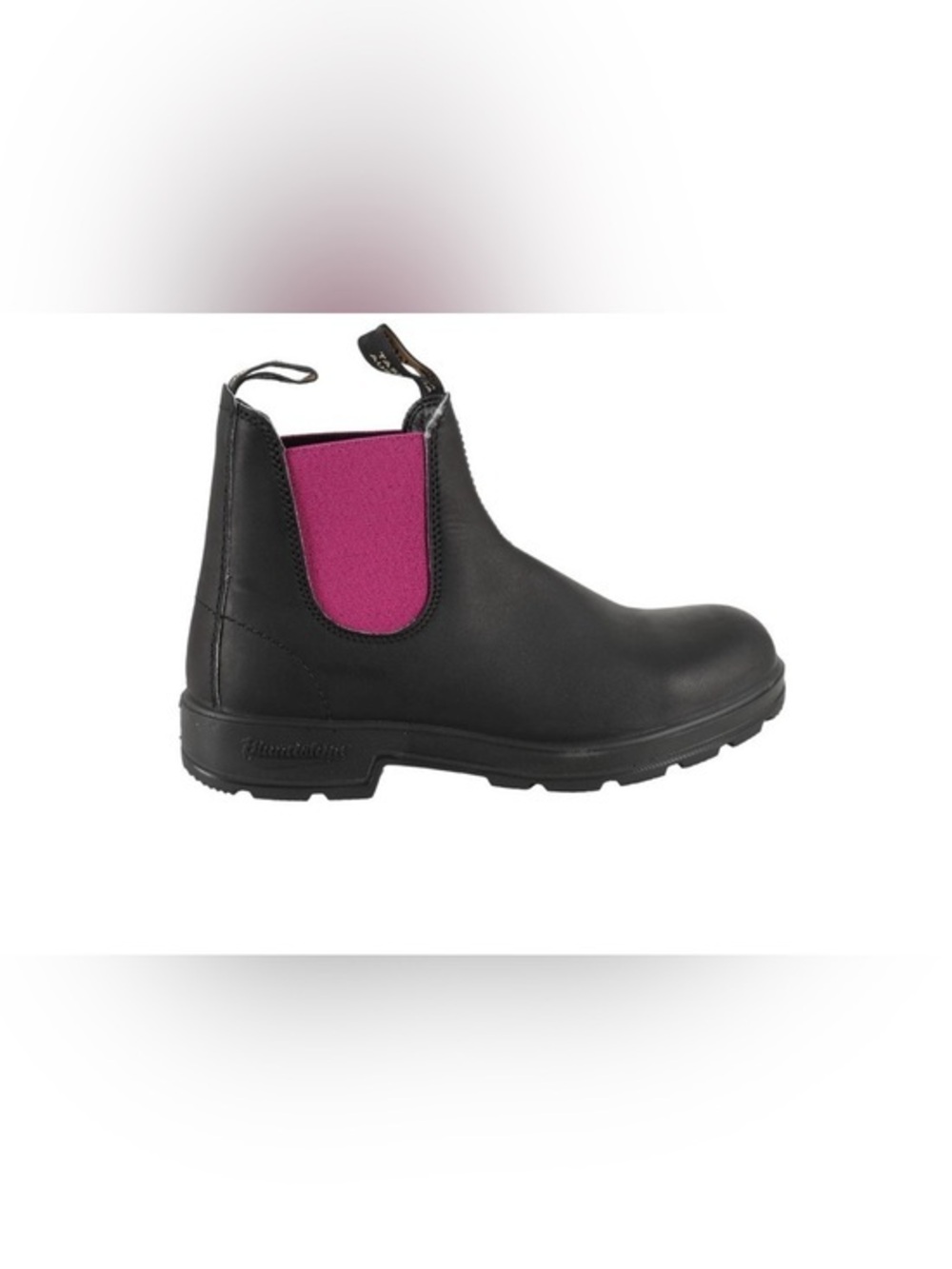 Blundstone chelsea boots black leather pink sided 3.5au 6.5us